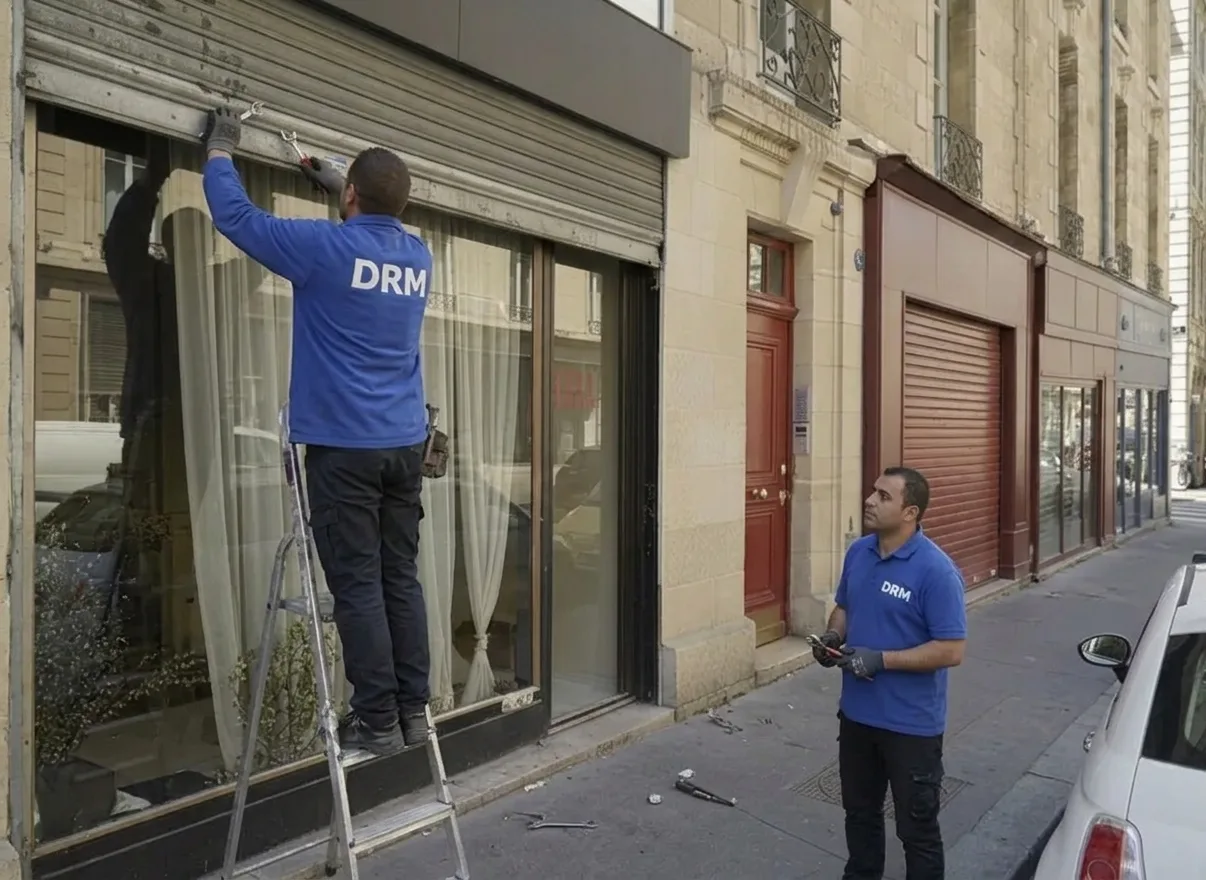 Rideau de boutique débloqué — Rideau métallique à Drancy